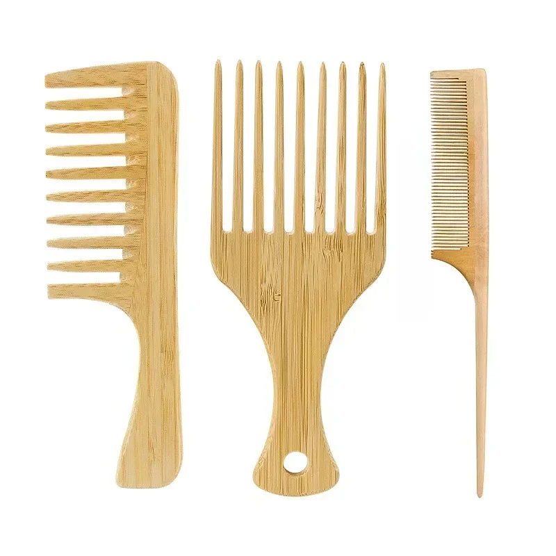 Bamboo Cutlery Set - 1 pçs pente de cabelo de