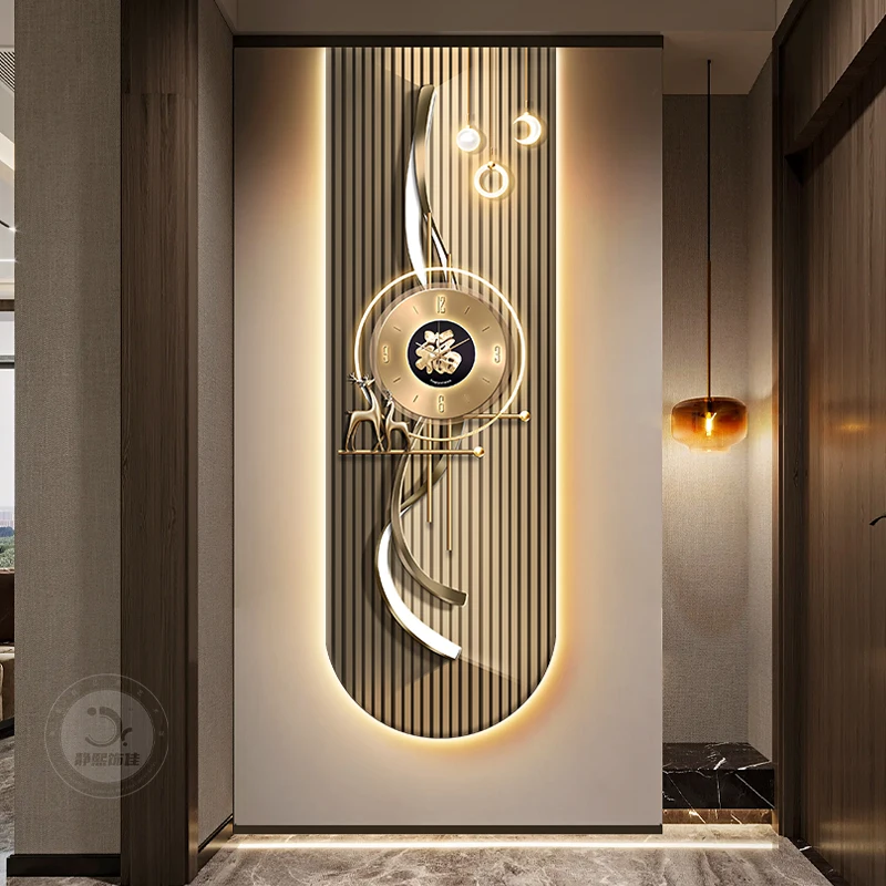 Luxury Lifestyle Aesthetics - Relógio de Parede Estético e Fofo,