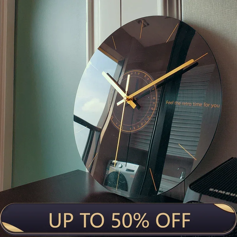 Luxury Lifestyle Gifts - Relógio de Parede Silencioso de Luxo