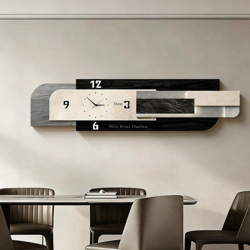 Luxury Lifestyle Aesthetics - Relógio de Parede Luxuoso para Sala
