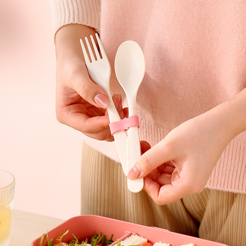 Lancheira portátil de fibra de - Bamboo Cutlery Set avaliação e preço